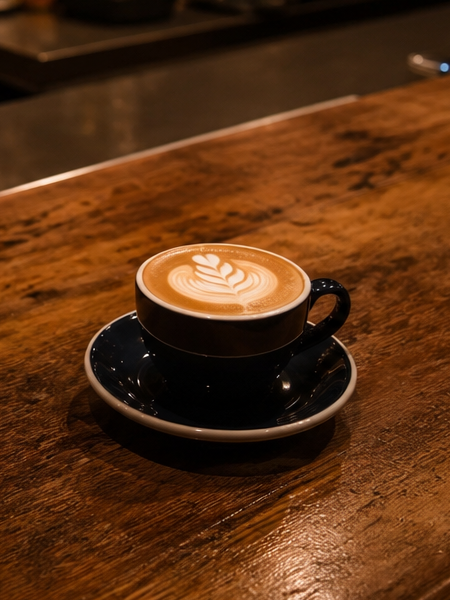 Latte with art